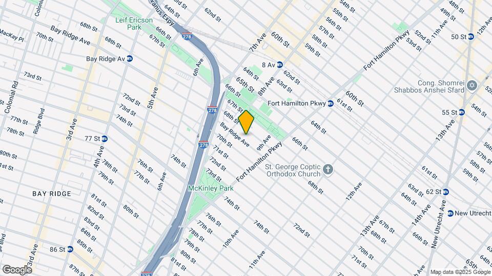 841 Bay Ridge Ave Map and Location Details