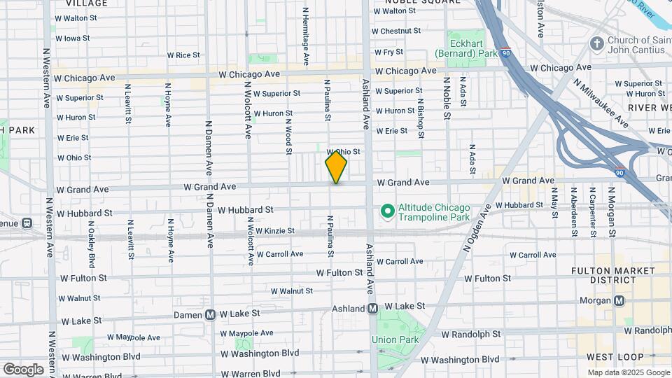 1649 W Grand Ave Map and Location Details