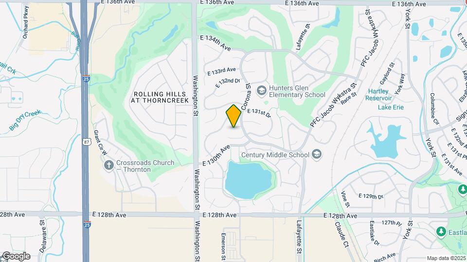 922 E 130th Cir Map and Location Details