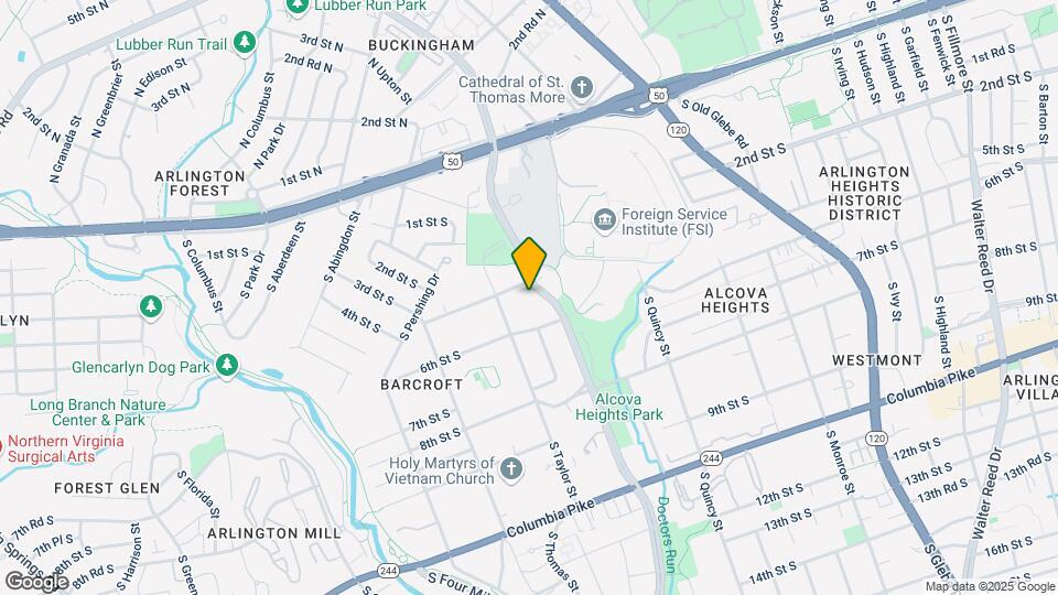 404 S George Mason Dr Map and Location Details