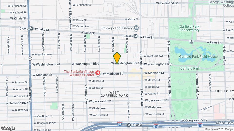 4147 W Washington Blvd Mapa y Detalles de la Ubicación
