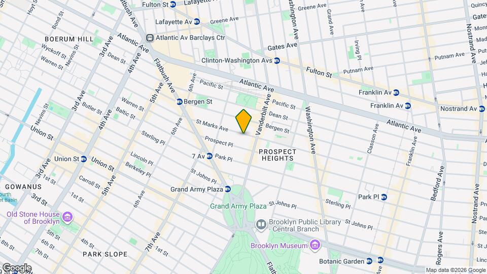 200 St Marks Ave, Unit 2 Mapa y Detalles de la Ubicación