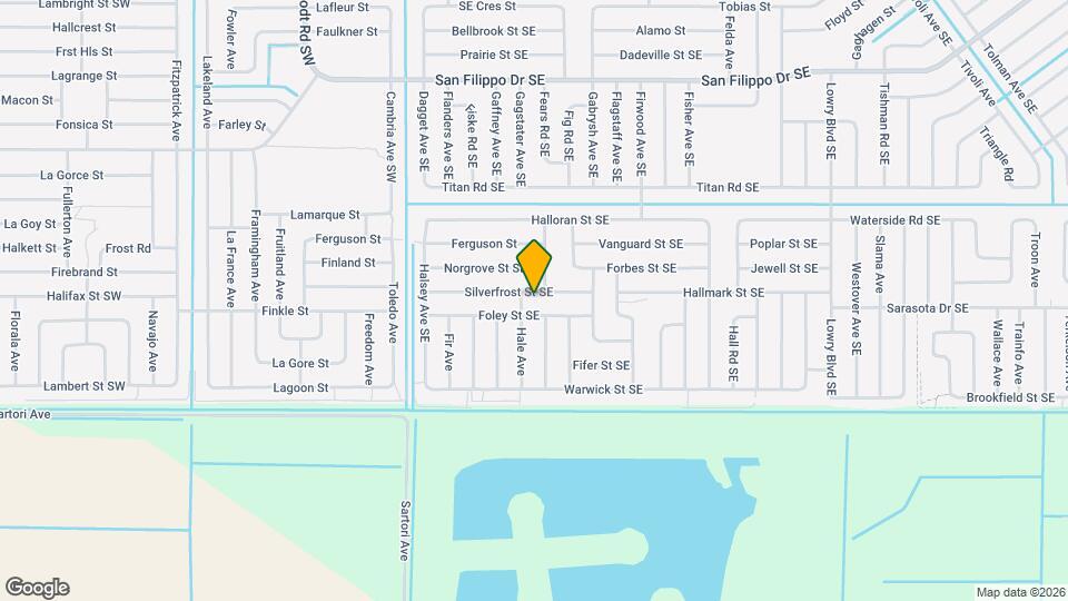286 Silverfrost St SE Mapa y Detalles de la Ubicación