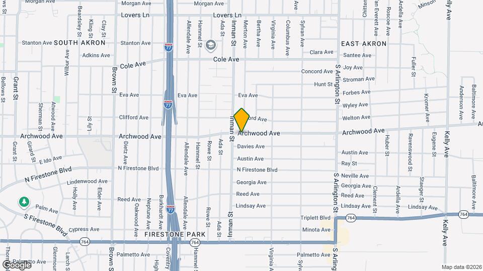 778 E Archwood Ave Map and Location Details