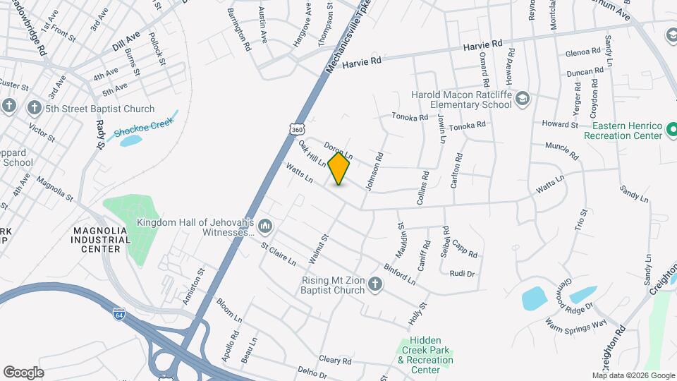 1806 Watts Ln Map and Location Details