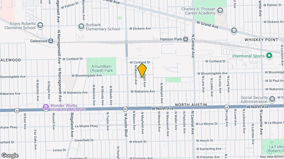 1742 N Mayfield Ave Map and Location Details