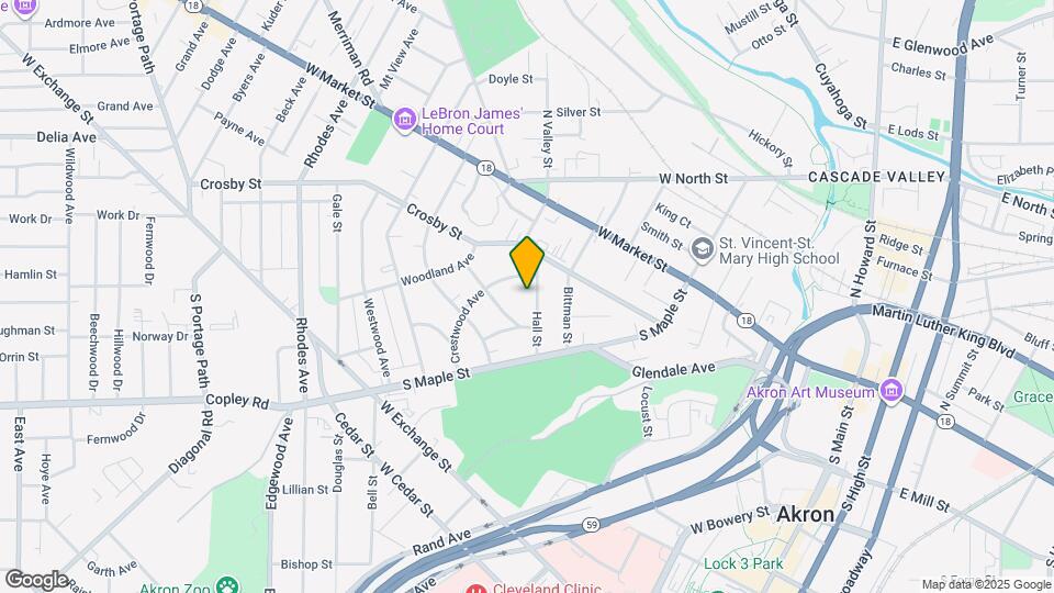 96 Hall St Map and Location Details