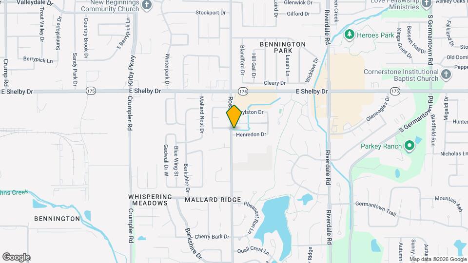 6708 Henredon Dr Map and Location Details