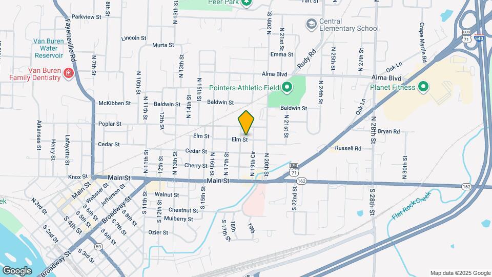 1807 Elm St Map and Location Details