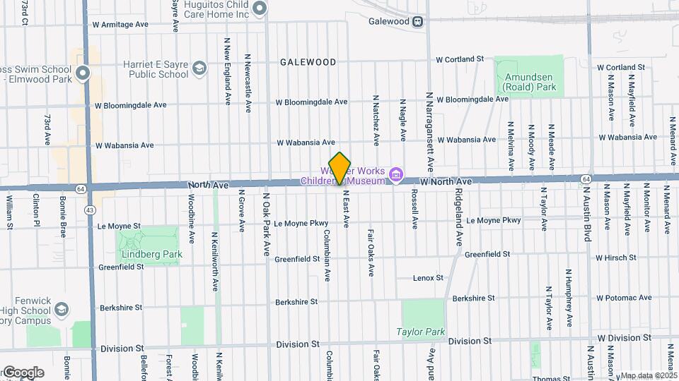 6605 North Ave. Map and Location Details