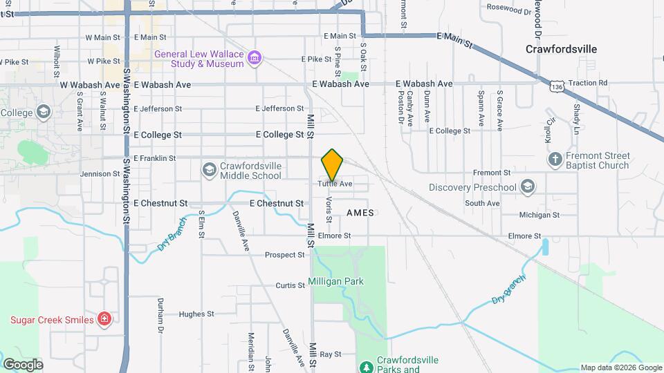 1003 Tuttle Ave Map and Location Details