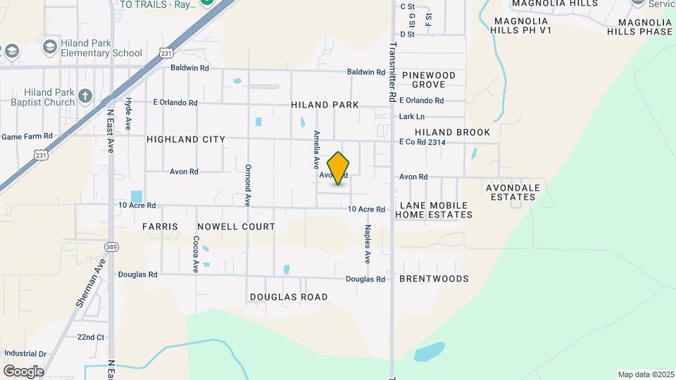 3323 Monica Rd Map and Location Details