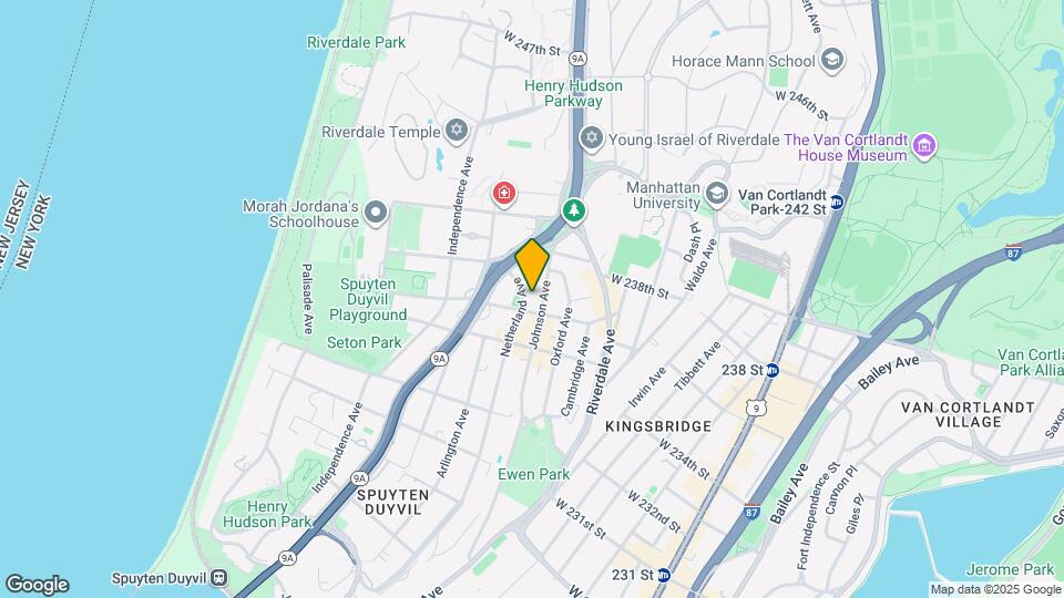 3601 Johnson Ave Map and Location Details