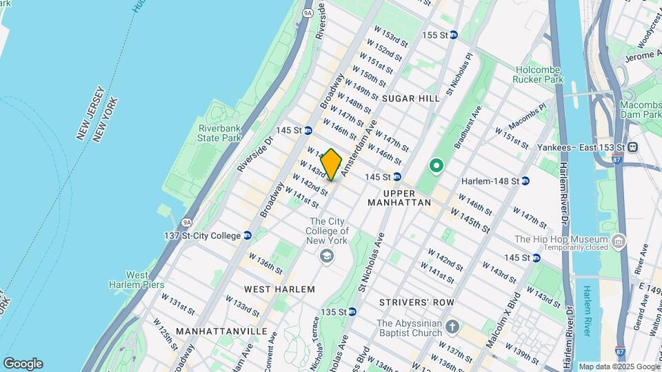 1672 Amsterdam Ave Map and Location Details