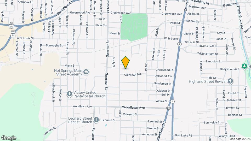 410 Oakwood Ave Map and Location Details