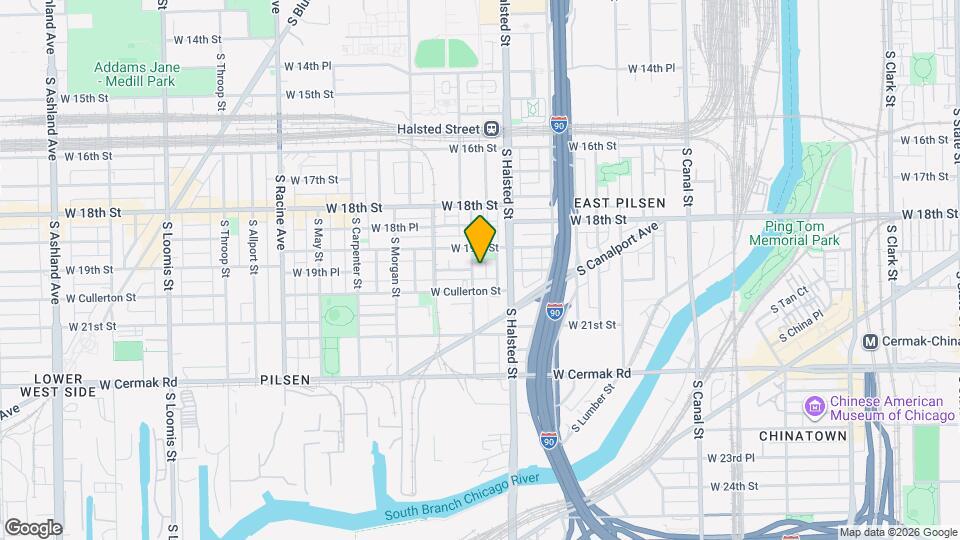 1923 S Peoria St, Unit 1F Mapa y Detalles de la Ubicación