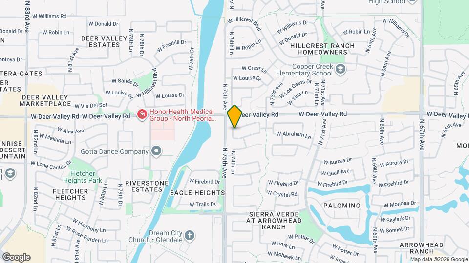 7457 W Melinda Ln Map and Location Details