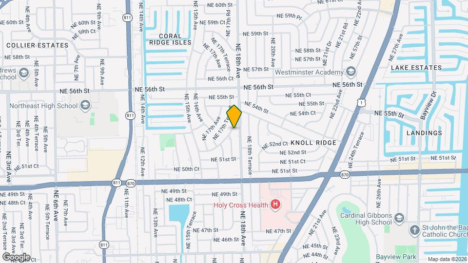 1738 NE 52nd St Map and Location Details