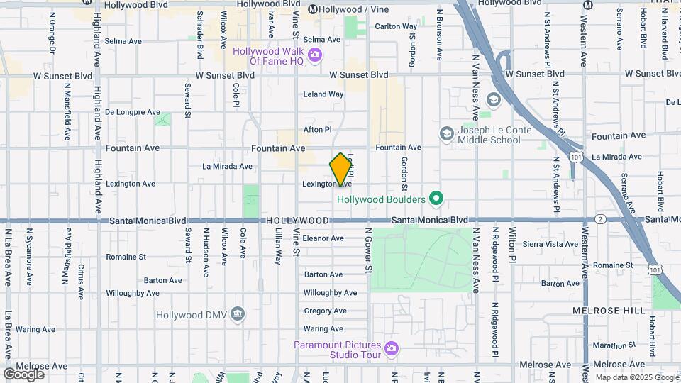 1136-1160 N. El Centro Ave Map and Location Details