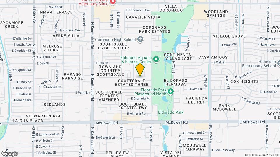 7508 E Holly St Map and Location Details