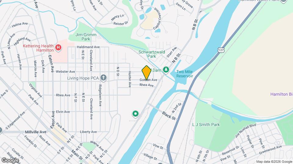 121 Gordon Ave Map and Location Details