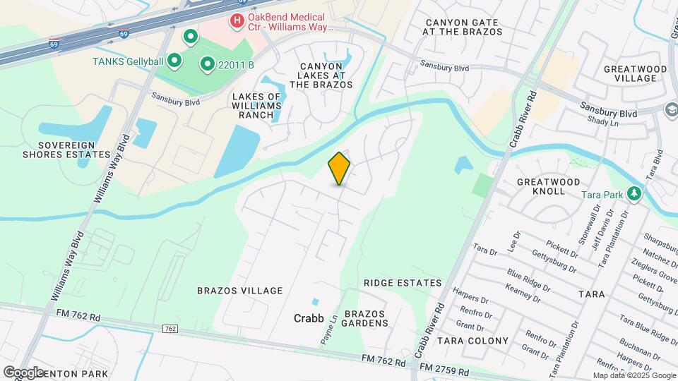 611 Brazos Trace Dr Map and Location Details