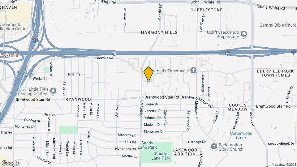 Sandy Oaks Apartments Map and Location Details