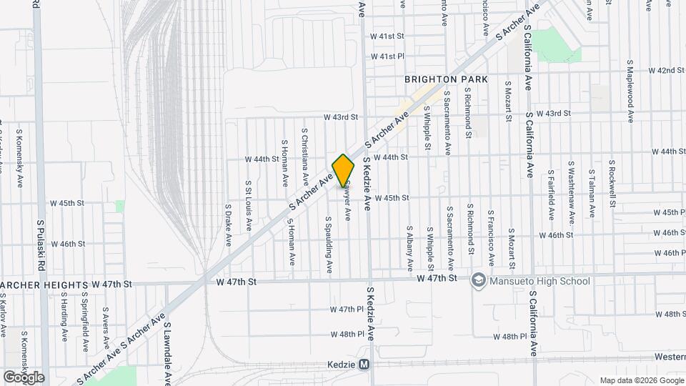 4446 S Sawyer Ave Map and Location Details