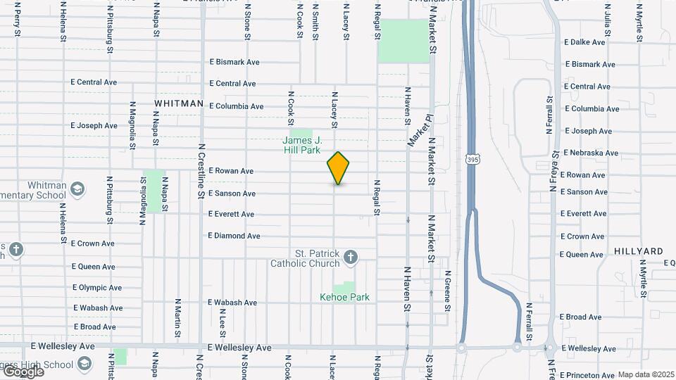 5412 N Lacey St Map and Location Details