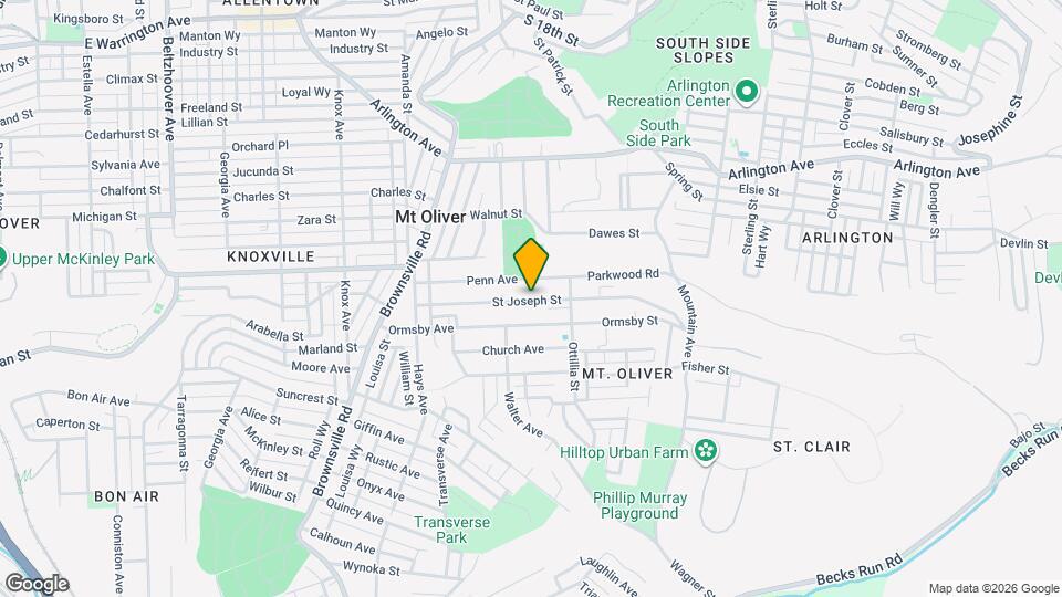 192 1/2 St Joseph St Map and Location Details