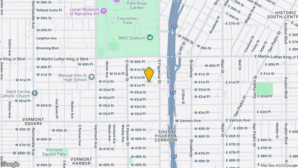 603 W 41st Pl Map and Location Details