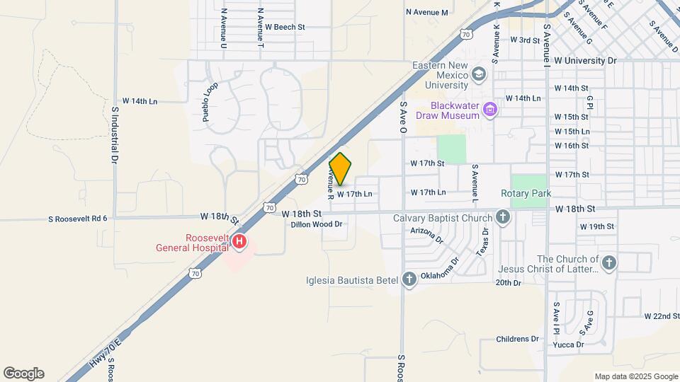 1812 W 17th Ln Map and Location Details