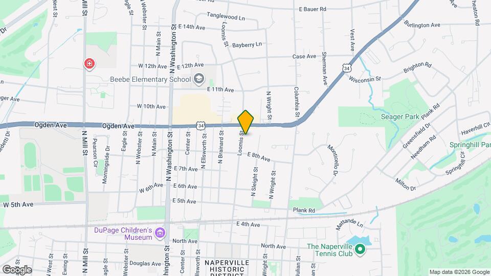 830 Loomis St Map and Location Details