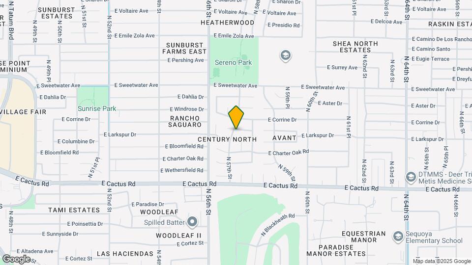 5701 E Sandy Ln Map and Location Details