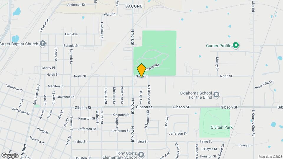 2421 North St Map and Location Details