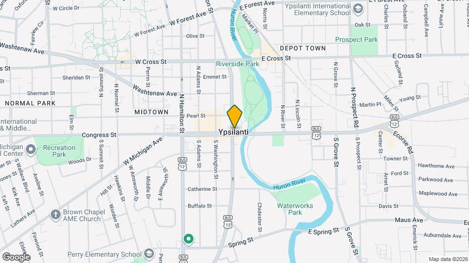 2 N Huron St Mapa y Detalles de la Ubicación