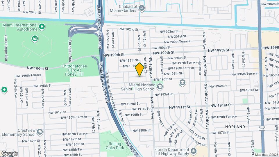 1270 NW 196th St Map and Location Details