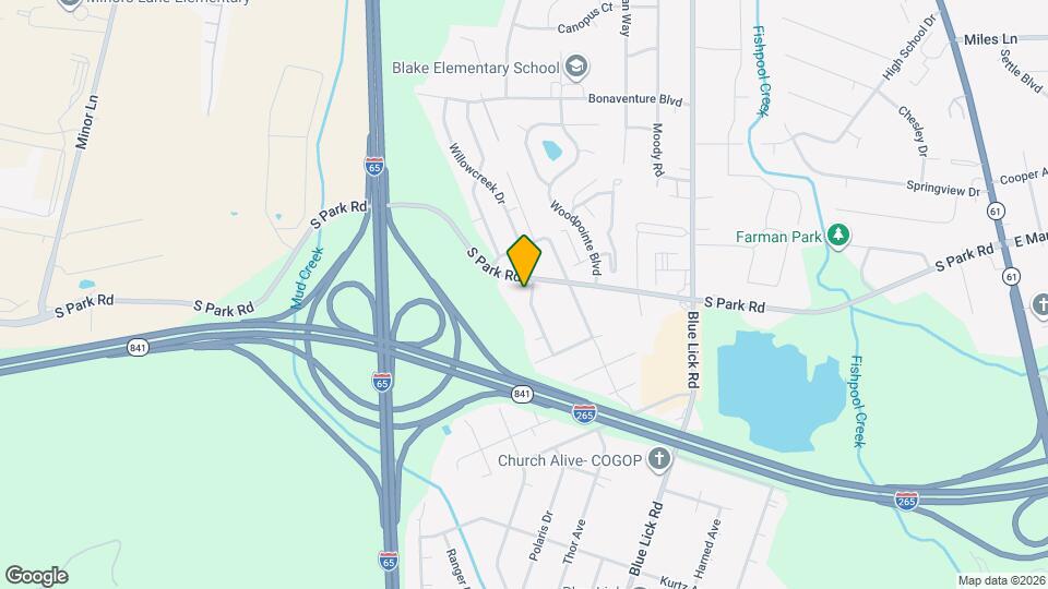 9002 Whippoorwill Rd Map and Location Details