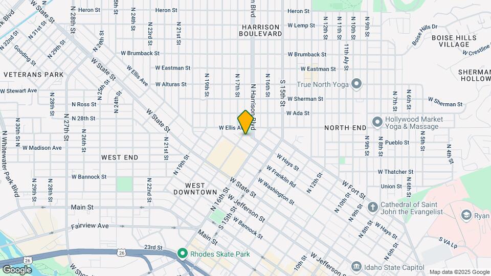 1621 W Hays St Map and Location Details