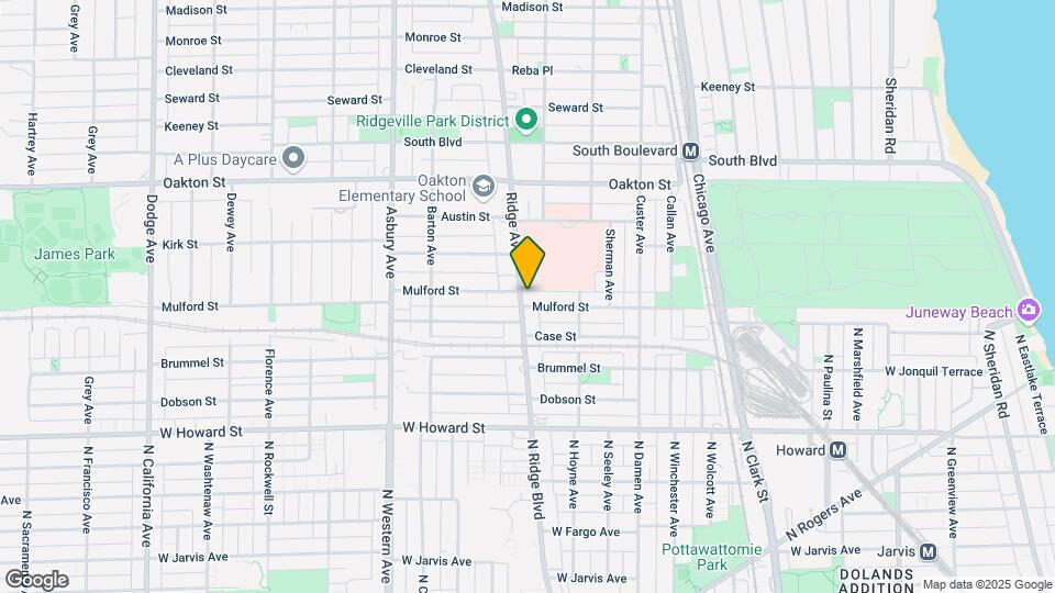 835 Mulford St Mapa y Detalles de la Ubicación