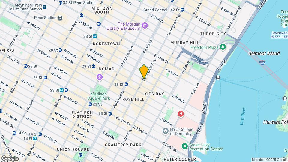 157-159 Lexington Ave Mapa y Detalles de la Ubicación