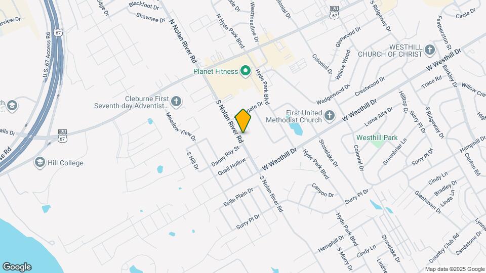 211 S Nolan River Rd Map and Location Details