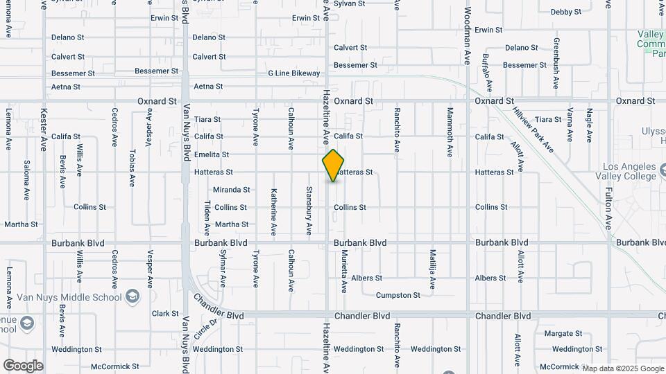 5740 Hazeltine Ave Map and Location Details