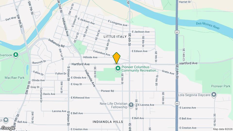 425 Hartford Ave Map and Location Details