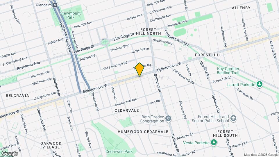 170 Chiltern Hill Rd Map and Location Details