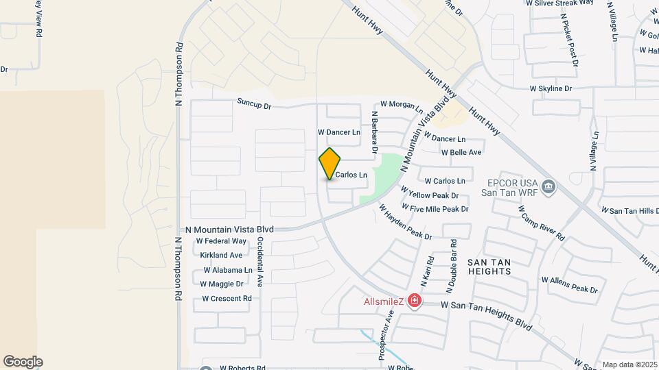 3868 W Yellow Peak Dr Map and Location Details