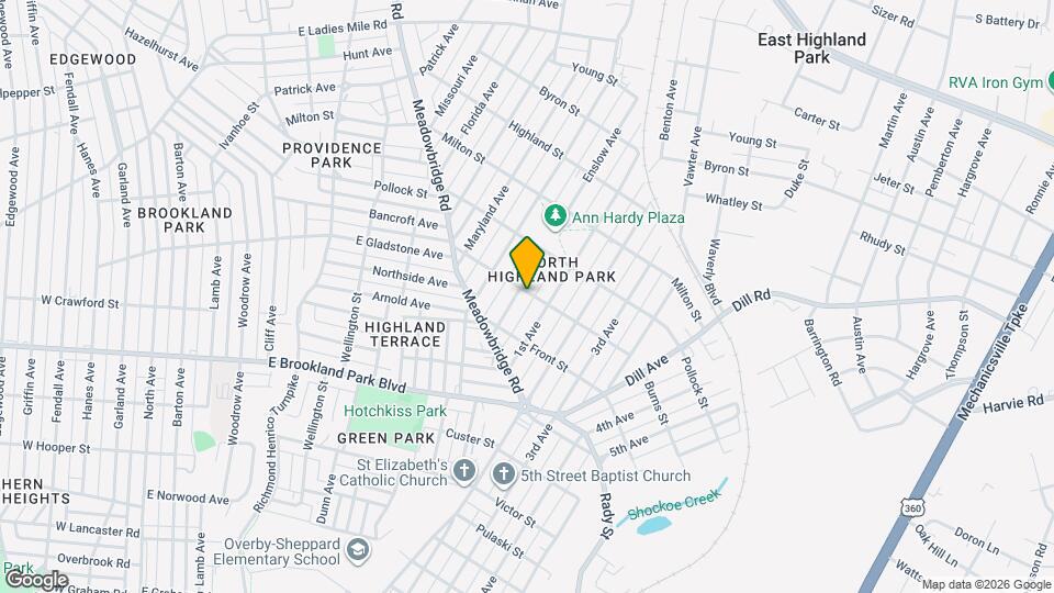 3125 Enslow Ave Map and Location Details