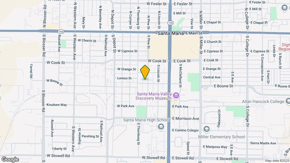 529 S Pine St Map and Location Details