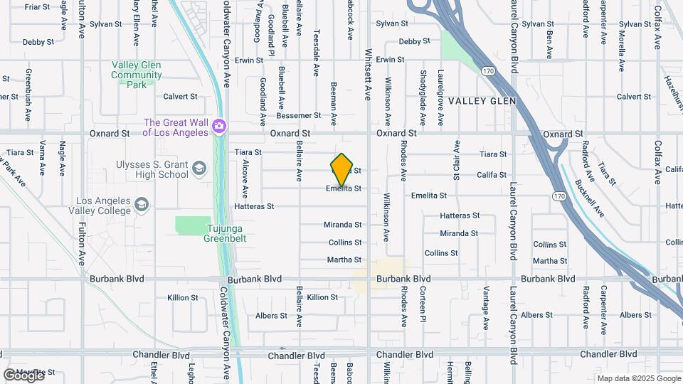 12544 Emelita St Map and Location Details