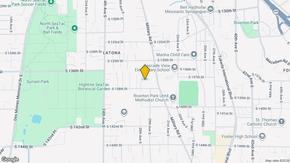 2814 S 138th St Mapa y Detalles de la Ubicación